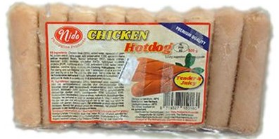Tender Juicy CHICKEN Hotdog 500g NIDA Brand